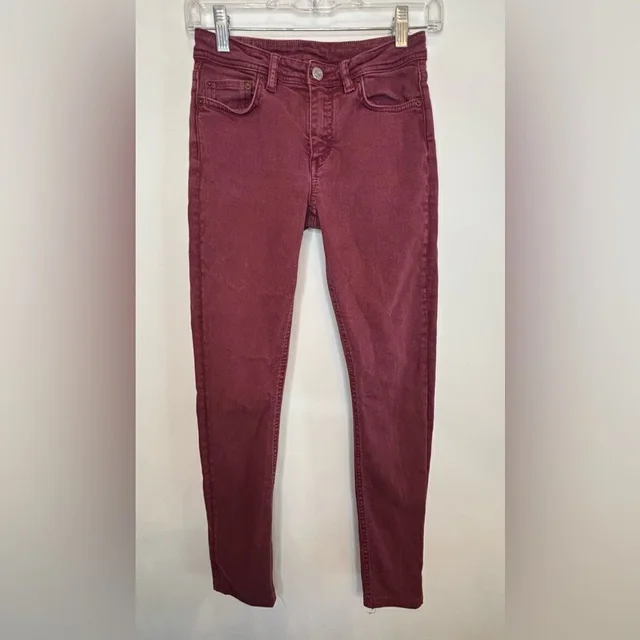Acne Studios Guc Red Skinny Jeans Size 26 in red from Poshmark