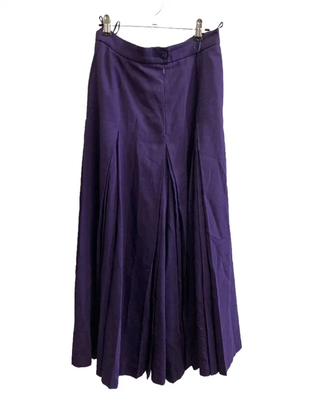 Escada pleated skirt purple Size: 34 in Purple Viscose from Oxfam Online Shop