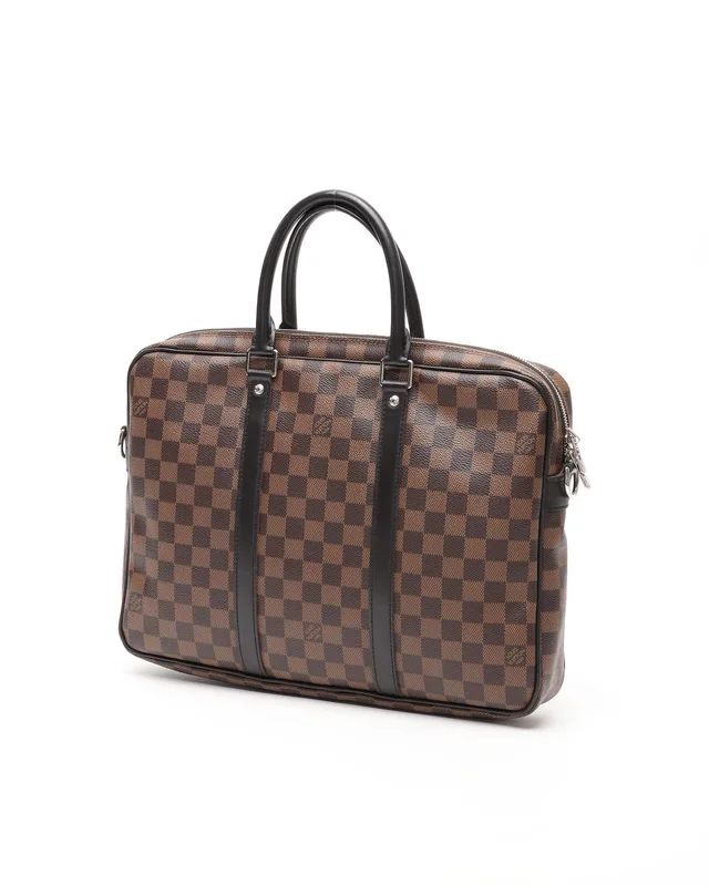 Louis Vuitton Damier Ebene Porte-Documents Voyage PM Bag in Brown from A Retro Tale, photo 3 of 7