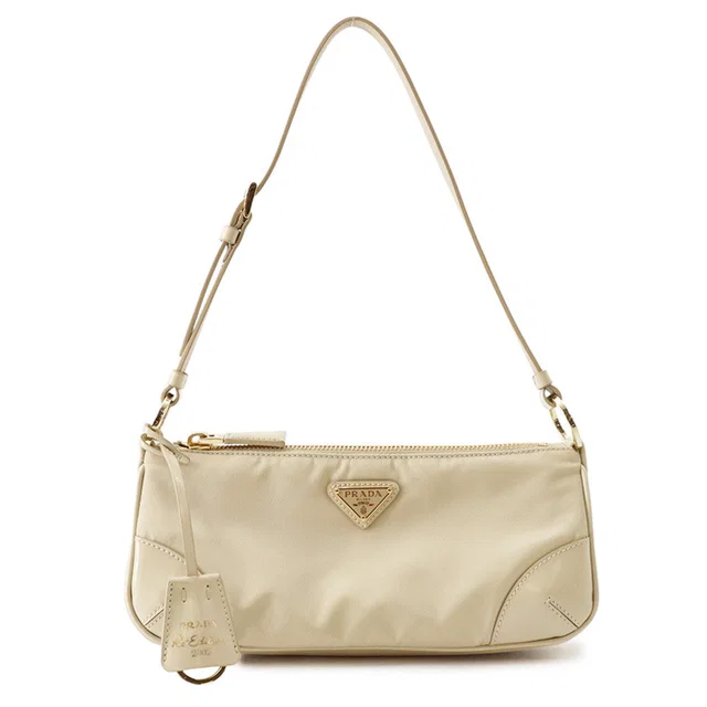 Prada AccessoriesPouch Beige1BC201 Nylon Leather in Nylon from GALLERY RARE