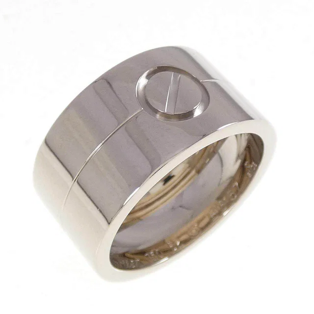 Cartier High Love 750 White Gold Ring Size 22 in White from LuxUness