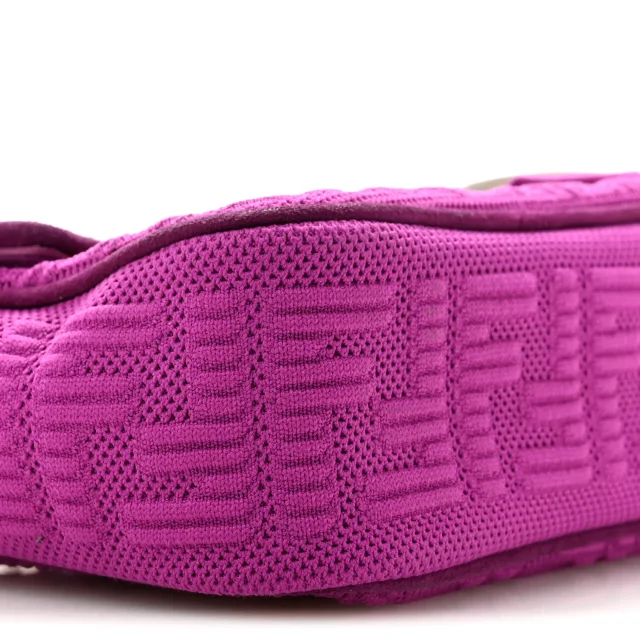 Fendi Technical Fabric FF Midi Chain Baguette Bouganville from FASHIONPHILE, photo 9 of 13