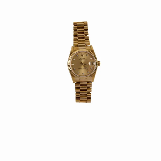 Rolex Datejust 31mm Solid Gold Watch in Gold from The Purse Affair