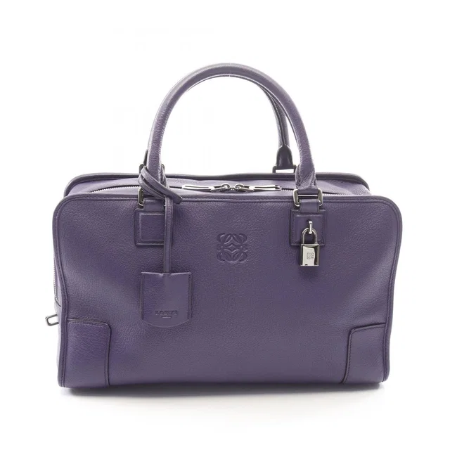 Loewe Handbag Amazona 36 Purple Leather in Purple Leather from The Reluxe