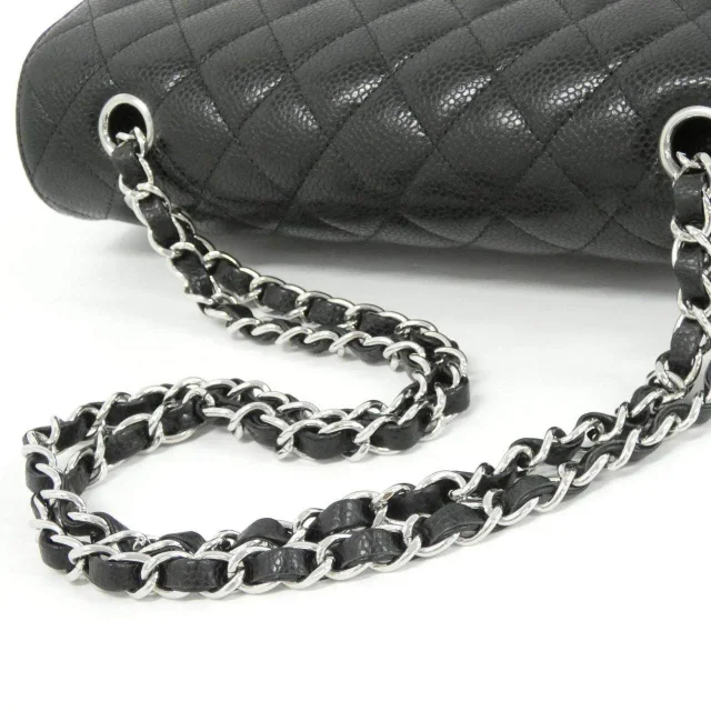 Chanel Caviar Skin Shoulder Bag in Black Calfskin from LuxUness, photo 6 of 8