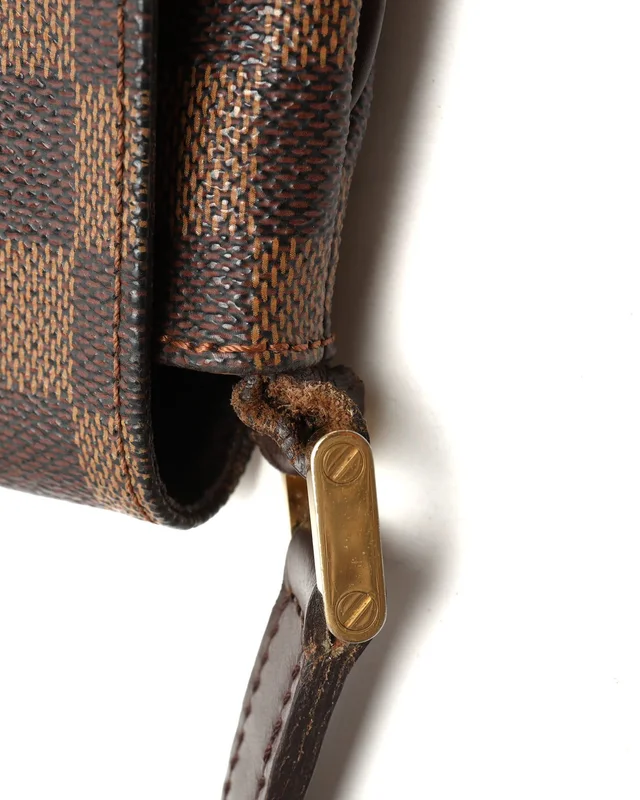 Louis Vuitton Damier Ebene Musette Tango Bag in Brown from A Retro Tale, photo 6 of 9