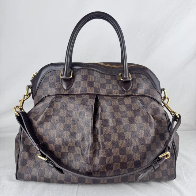 Louis Vuitton Damier Ebene Trevi GM Bag in Brown Canvas, coated canvas, Leather, Metal from Reowned