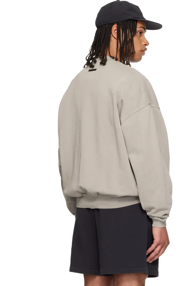 Fear of God ESSENTIALS Gray Training 90s Crewneck Sweatshirt, photo 3 of 4 from SSENSE