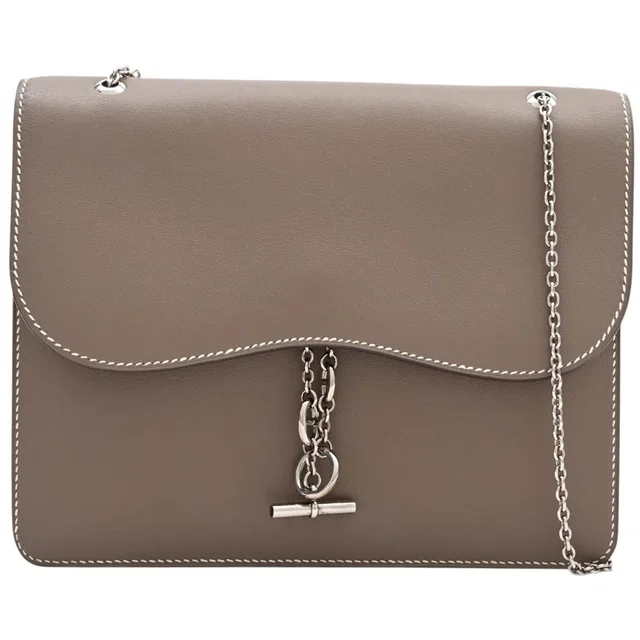 Hermès 2010 Caterina Etoupe in Taupe Swift leather from VINTAGE QOO TOKYO