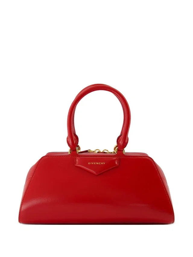Givenchy Antigona East West Shoulder Bag — Red Calfskin; Lining: Cotton in Red Calfskin from HEWI