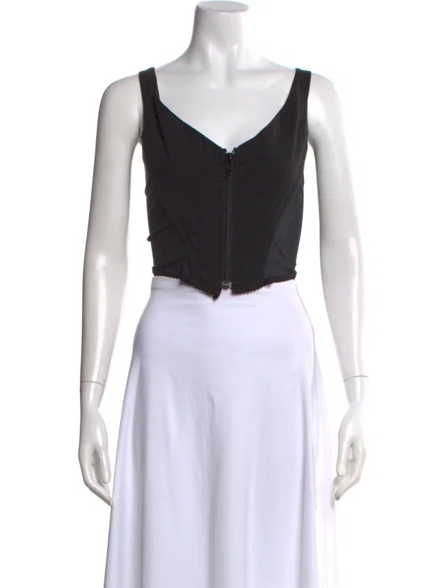 Vivienne Westwood V-Neck Sleeveless Top in black from The RealReal