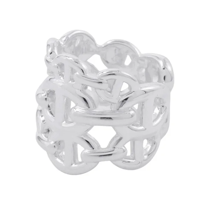 Hermès Chaine d'Ancre Anchene Ring Size GM/49/#9 SV925 from GALLERY RARE, photo 2 of 8
