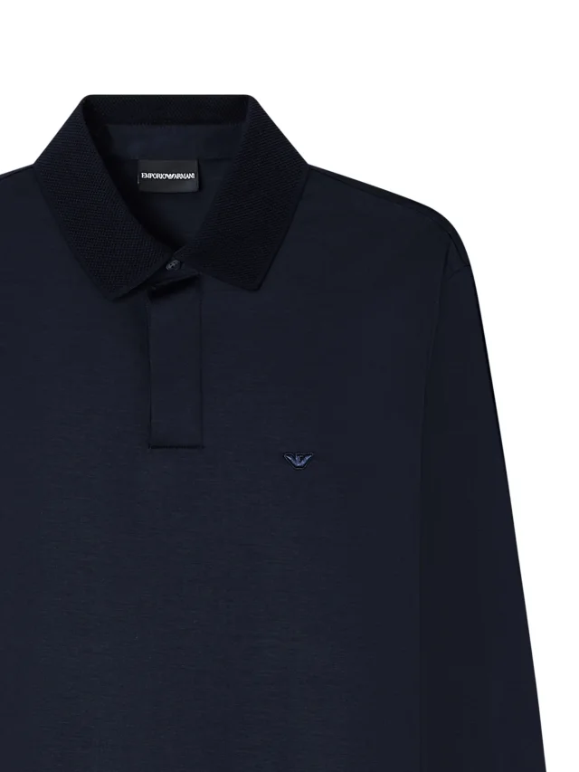 Emporio Armani long-sleeve polo shirt, photo 2 of 2 from FARFETCH