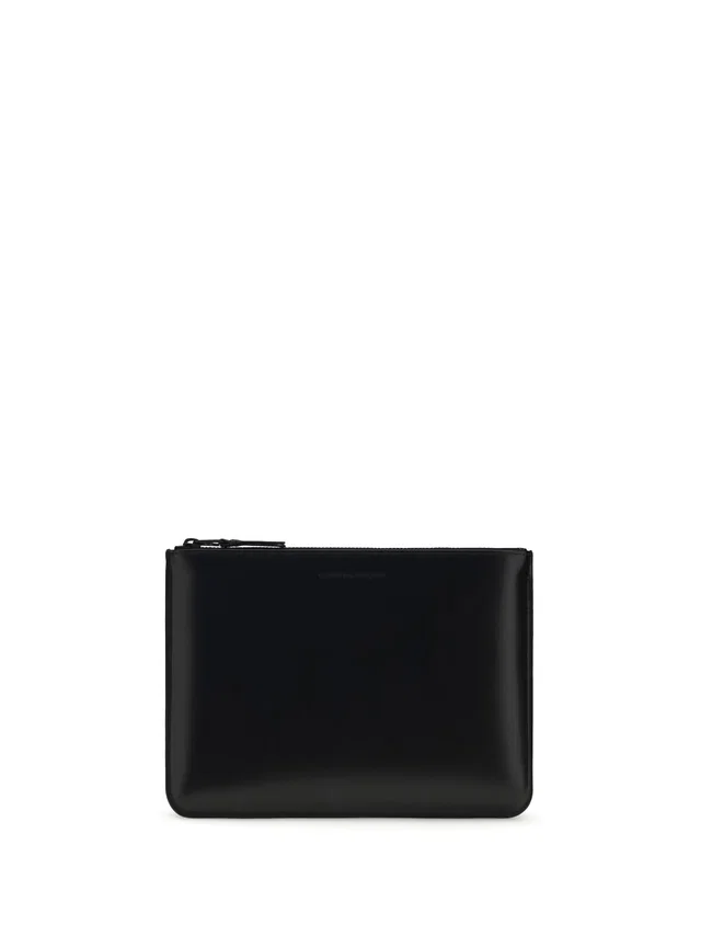 Comme des Garçons Leather Pouch — Black Calf Bos Taurus in Black Leather from HEWI