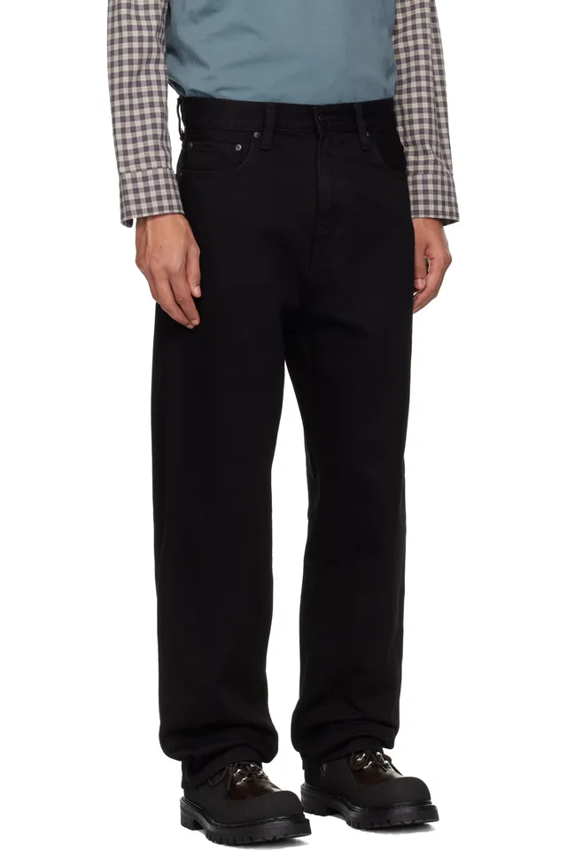 Carhartt Work In Progress Black Aaron Jeans, photo 2 of 4 from SSENSE
