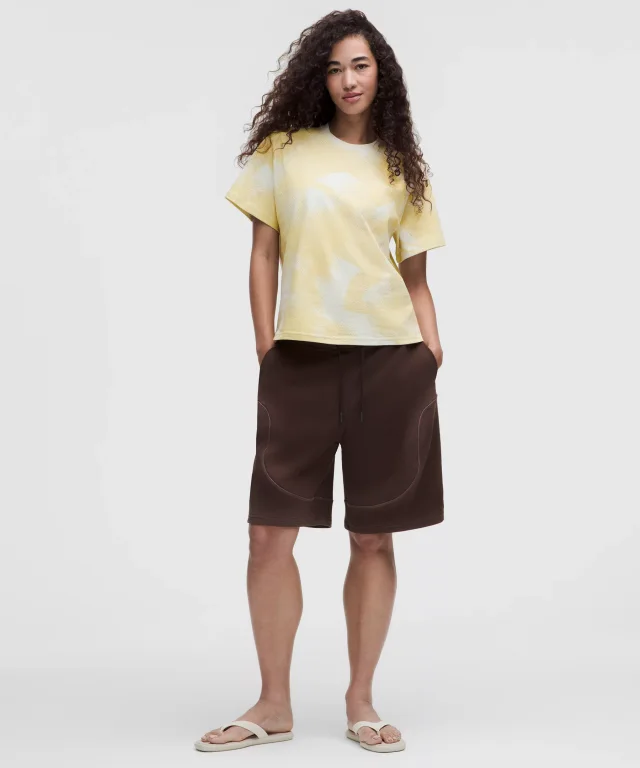 lululemon Cotton Classic Printed T-Shirt *SLNSH Collection in Sun Faded Dot Dancer Yellow Multi, photo 2 of 8 from lululemon