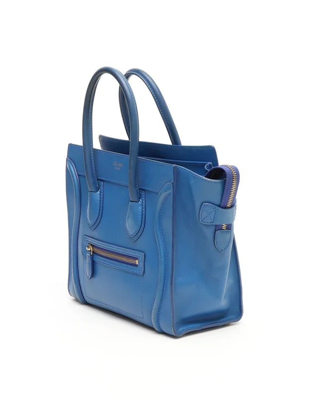 Celine Luggage Micro Bag in Leather from A Retro Tale, photo 2 of 11