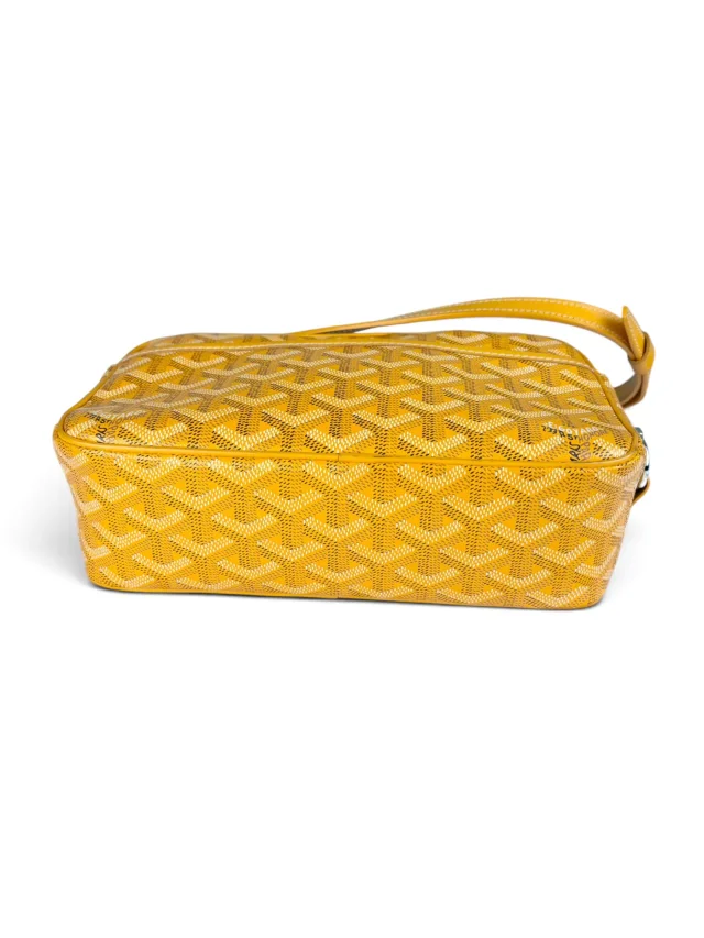 Goyard Yellow Goyardine Sac Cap Vert PM in Green Canvas from Season 2 Consign, photo 6 of 9