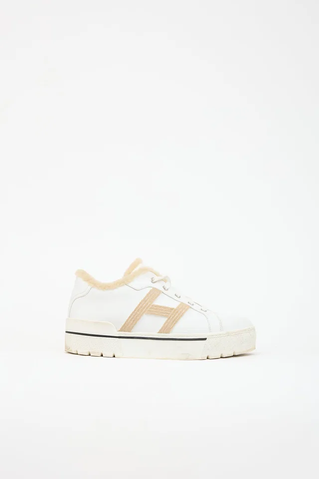 Hermès Leather Dare Platform Sneaker in Leather from VSP Consignment