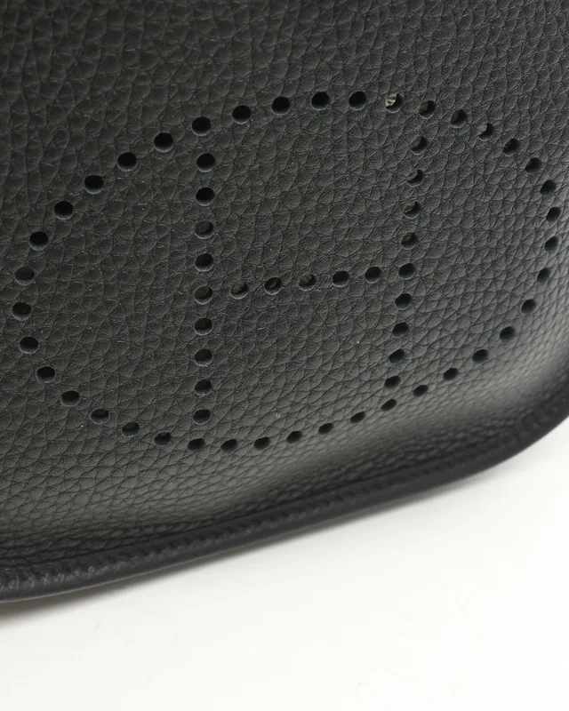 Hermès Evelyne 16 TPM Taurillion Clemence Noir Bag in Black Clemence leather from A Retro Tale, photo 6 of 10