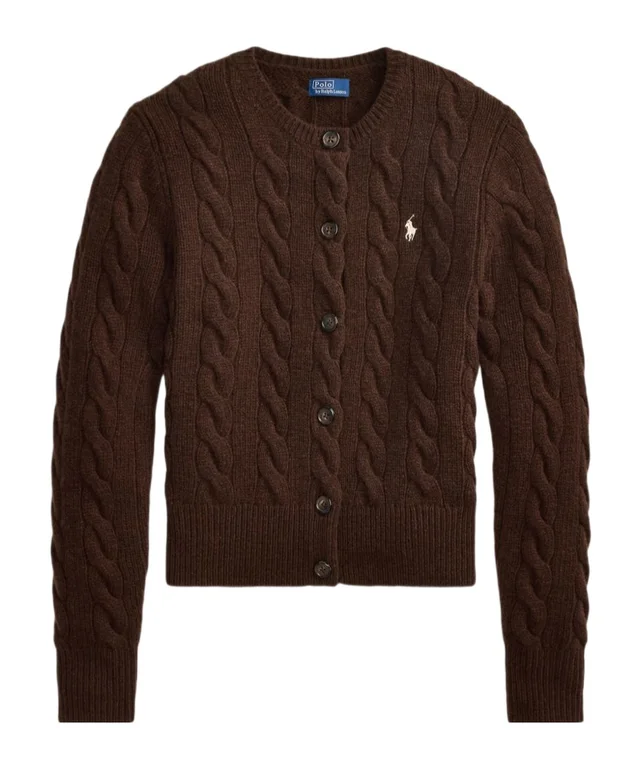 Polo Ralph Lauren cable-knit wool-cashmere cardigan from SENSER, photo 1 of 1
