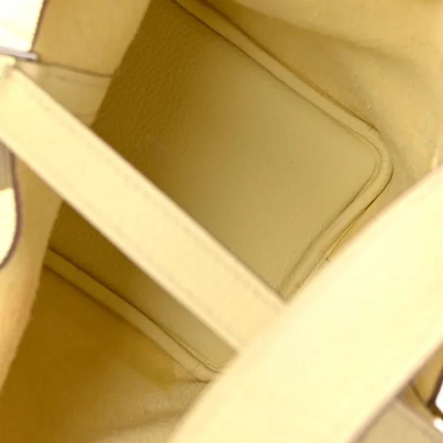 Hermès Taurillon Clemence Picotin Lock 18 PM Jaune Milton in Yellow Clemence leather from FASHIONPHILE, photo 5 of 11