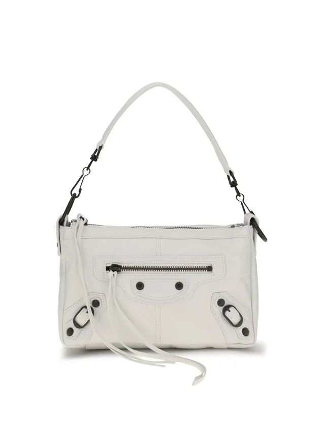 Balenciaga Le City Moto Mini Top Handle Bag — White Lambskin in White Lambskin from HEWI, photo 2 of 2