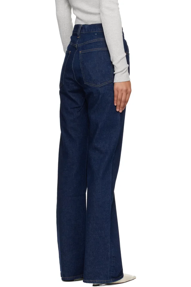 AGOLDE Blue Mid Rise Kick Boot Comfort Stretch Jeans, photo 3 of 4 from SSENSE