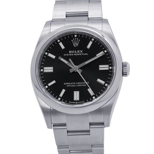 Rolex Oyster Perpetual W36mm Stainless Steel Black Dial126000 in Black from GALLERY RARE