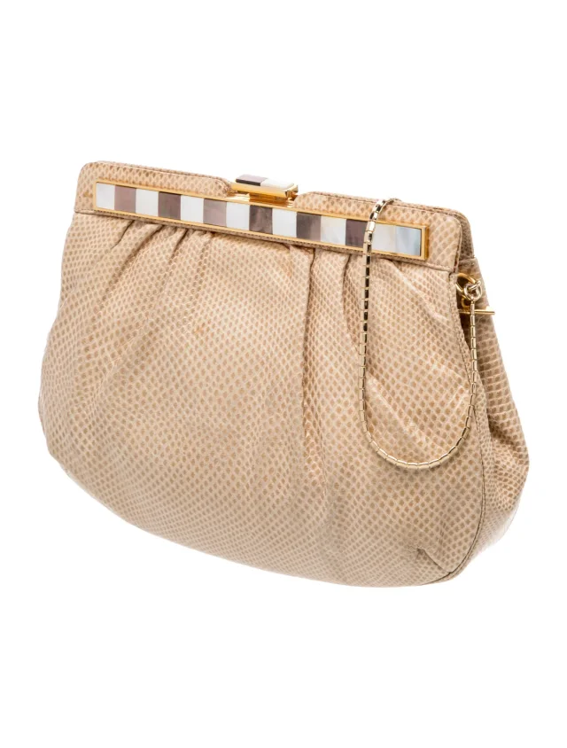 Judith Leiber Lizard Clutch in Lizard from The RealReal, photo 3 of 6