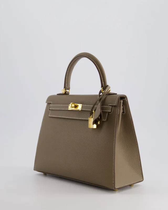 Hermès Kelly 25 Sellier Bag in Taupe Epsom leather from Sellier, photo 7 of 21