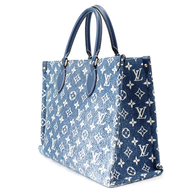 Louis Vuitton Onthego BlueM59608 Monogram / Jaguar Denim Size MM in Denim from GALLERY RARE, photo 2 of 2