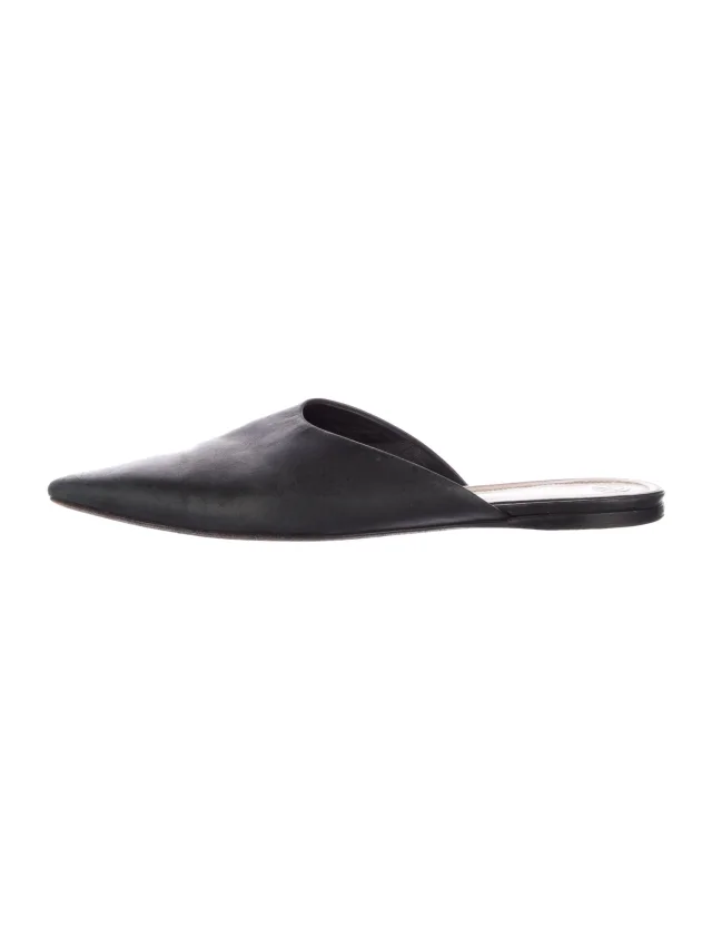 The Row shoes in blue Leather from The RealReal