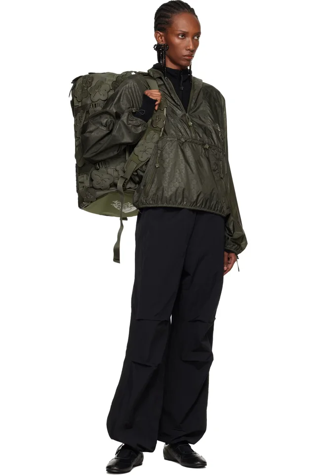 Cecilie Bahnsen Khaki The North Face Edition Marlowe Pullover Wind Jacket, photo 4 of 4 from SSENSE