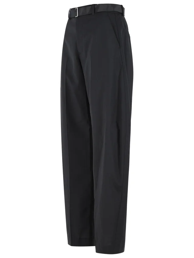 Sacai Black Tailored Pants, photo 2 of 3 from SENSER
