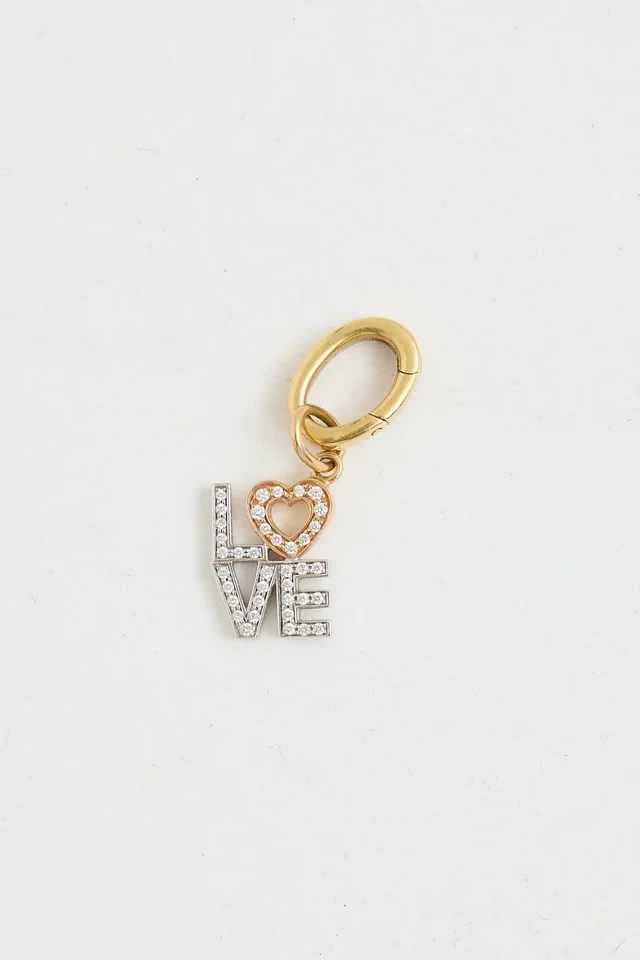 Tiffany & Co. 18K White Gold Diamond LOVE Charm in White from VSP Consignment