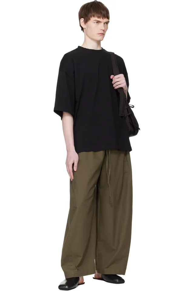 Entire Studios Black Heavy Boxy T-shirt, photo 4 of 4 from SSENSE