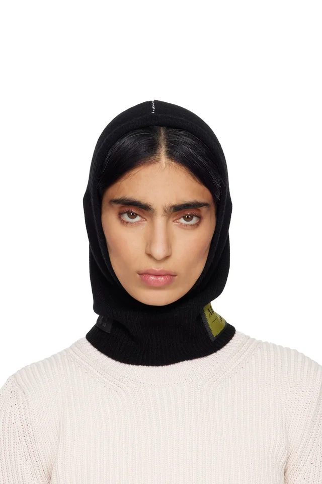 MM6 Maison Margiela Black Access Labels Story Gauge 7 Balaclava, image 1 of 1 from SSENSE