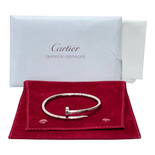 Cartier Juste Un Clou Bracelet White Gold #17 in White from Luxury Promise