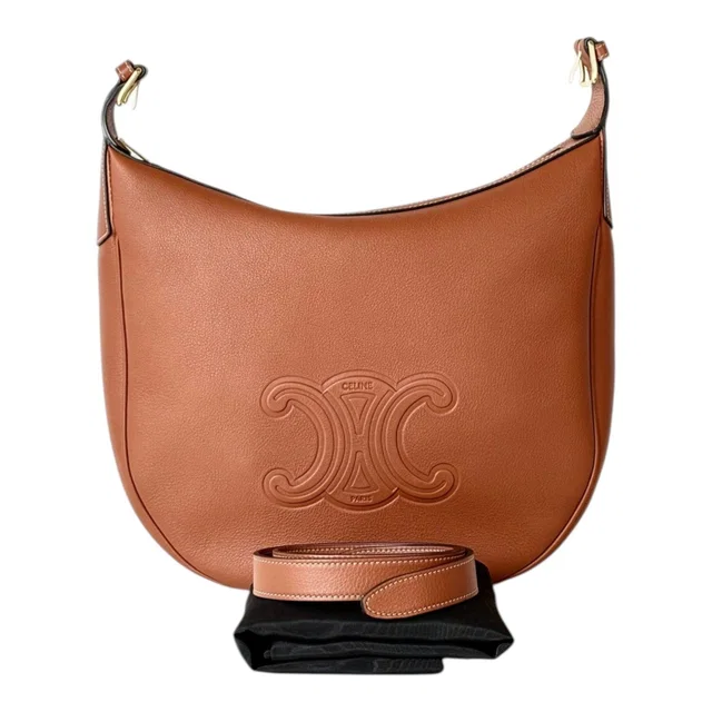 Celine Brown Triomphe Hobo Bag in Brown from Luxury Promise