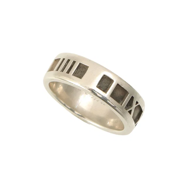 Tiffany & Co. 925 Atlas Ring #54 Silver in Silver from VINTAGE QOO TOKYO