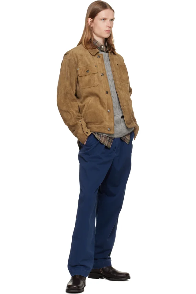 Polo Ralph Lauren Brown Suede Jacket, photo 4 of 4 from SSENSE