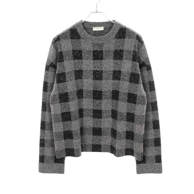 Balenciaga Wool Nylon Knit Top in Nylon from LuxUness