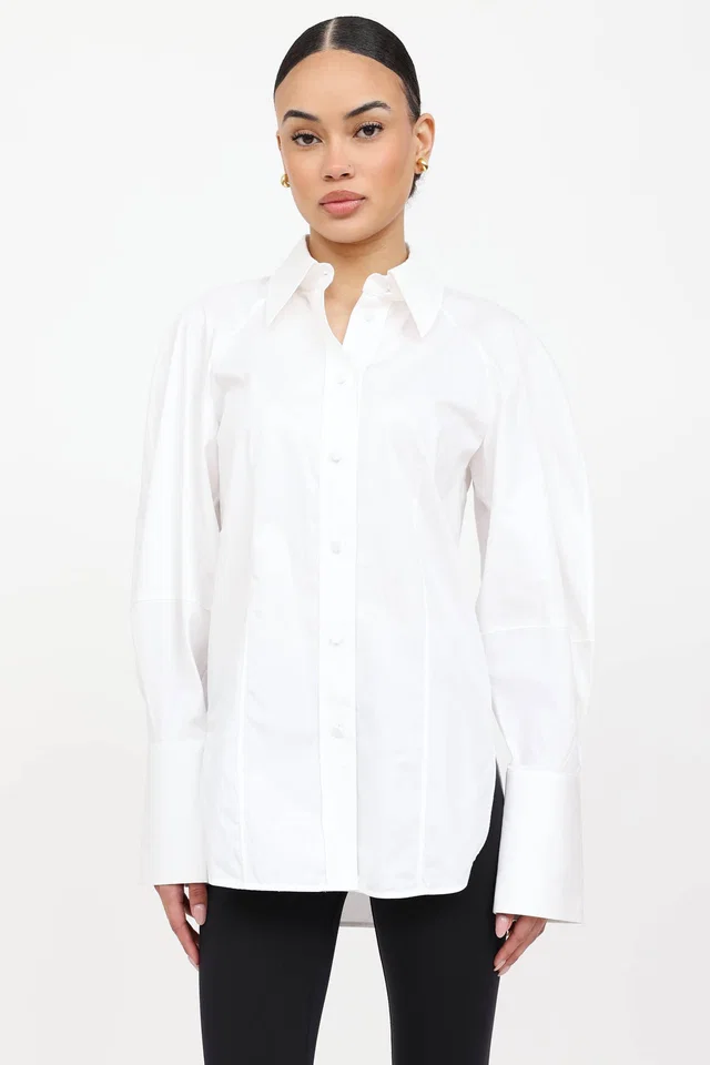 Khaite Cotton Button Up Shirt from VSP Consignment