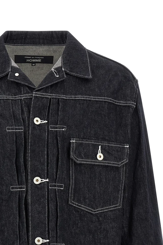 Comme des Garçons Homme Pleated Denim Jacket, photo 3 of 6 from SENSER