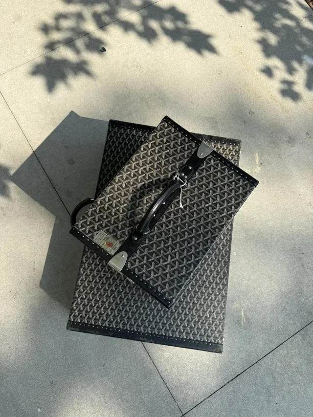 Karl Lagerfeld Personal Goyard Trunks in black from Grailed, photo 1 of 1