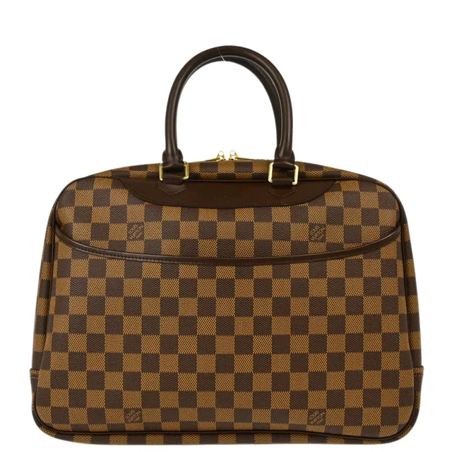 Louis Vuitton 2002 Damier Deauville Bowling Vanity Handbag N47272 in Canvas from AMORE Vintage Tokyo