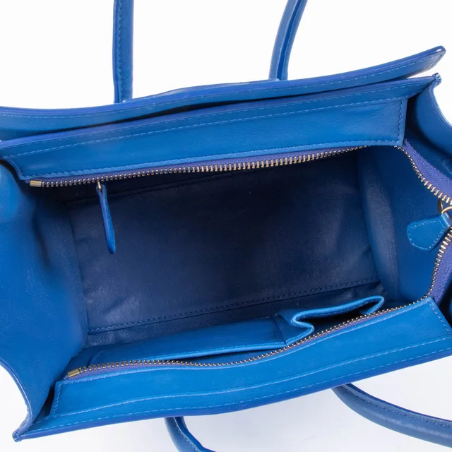 Celine Electric Blue Micro Luggage Bag in Blue Leather from Labellov, photo 5 of 5