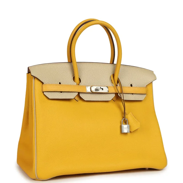 Hermès Special Order (HSS) Birkin 35 Soleil, Parchemin Togo Palladium Hardware in Togo leather from Madison Avenue Couture, photo 2 of 9