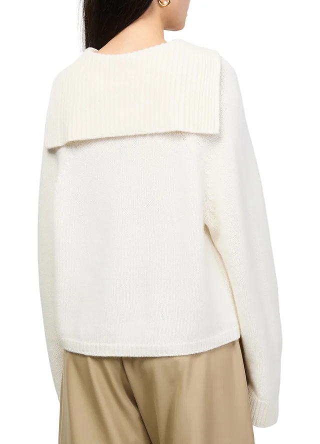 LISA YANG Mora cashmere cardigan in Beige 100% cashmere, photo 5 of 6 from 24S (US)